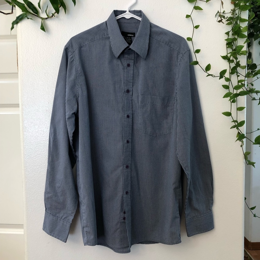 Conwell Men's Shirt Long Sleeve Button Down Size L